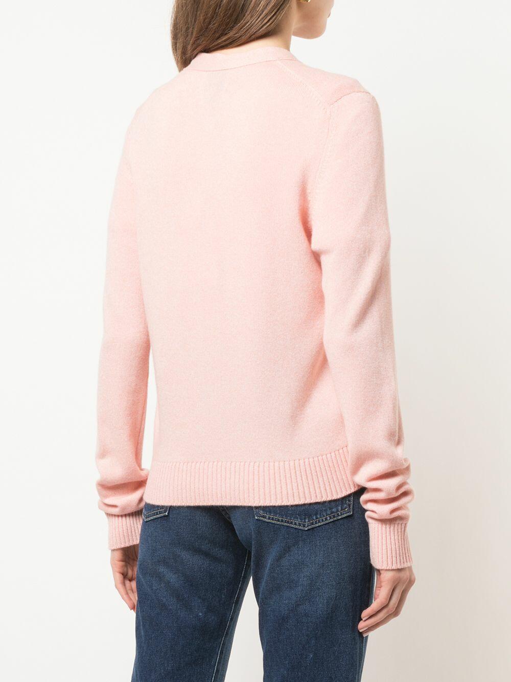 Barrie - Light Pink Ribbed Cardigan