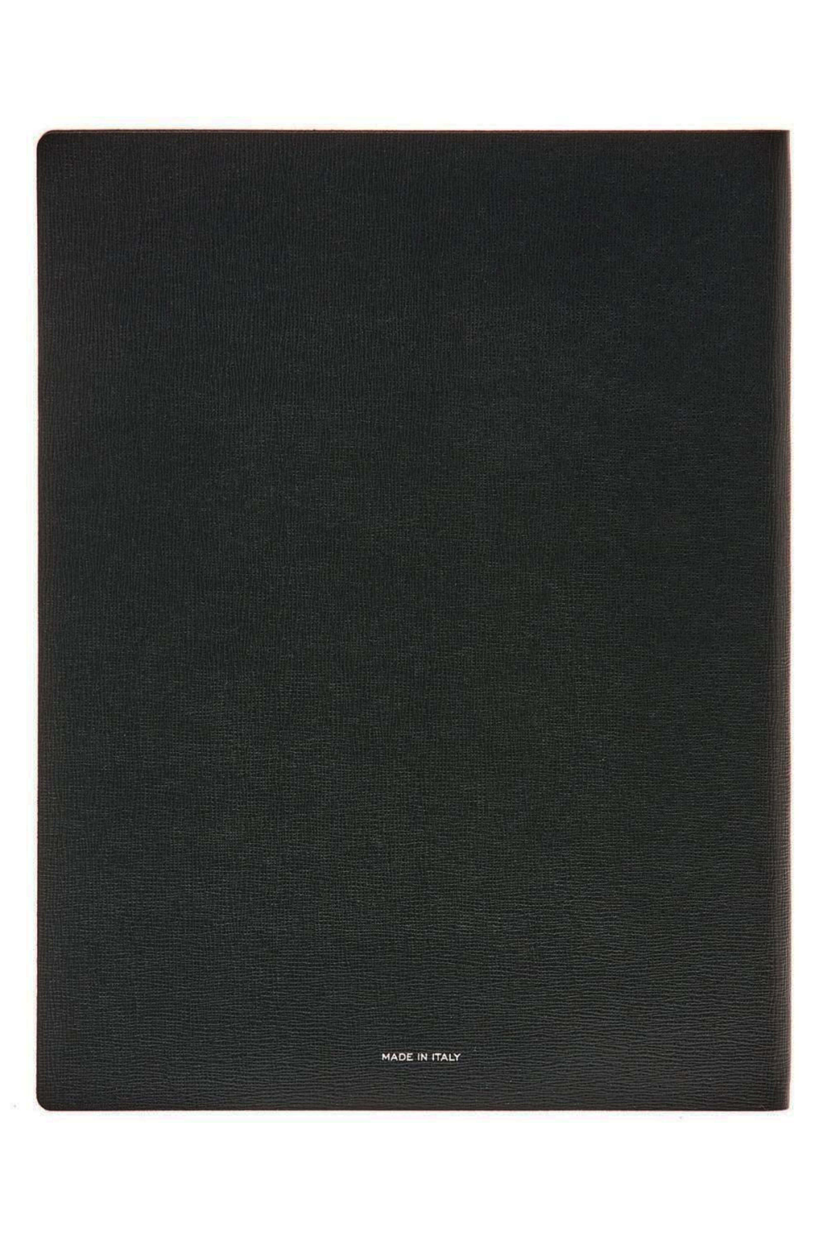 Pineider - Large Leather Milano Notebook in Black