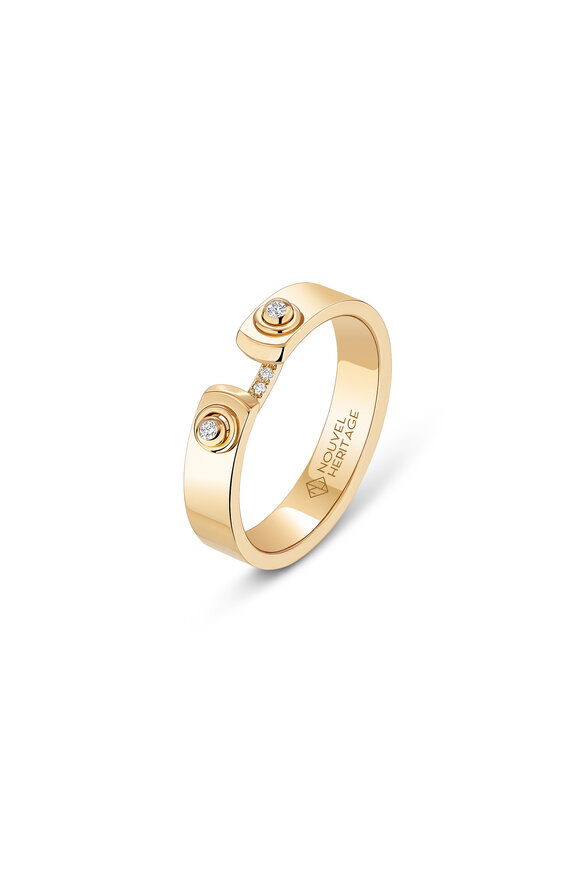 Nouvel Heritage 18k Yellow Gold Diamond Band