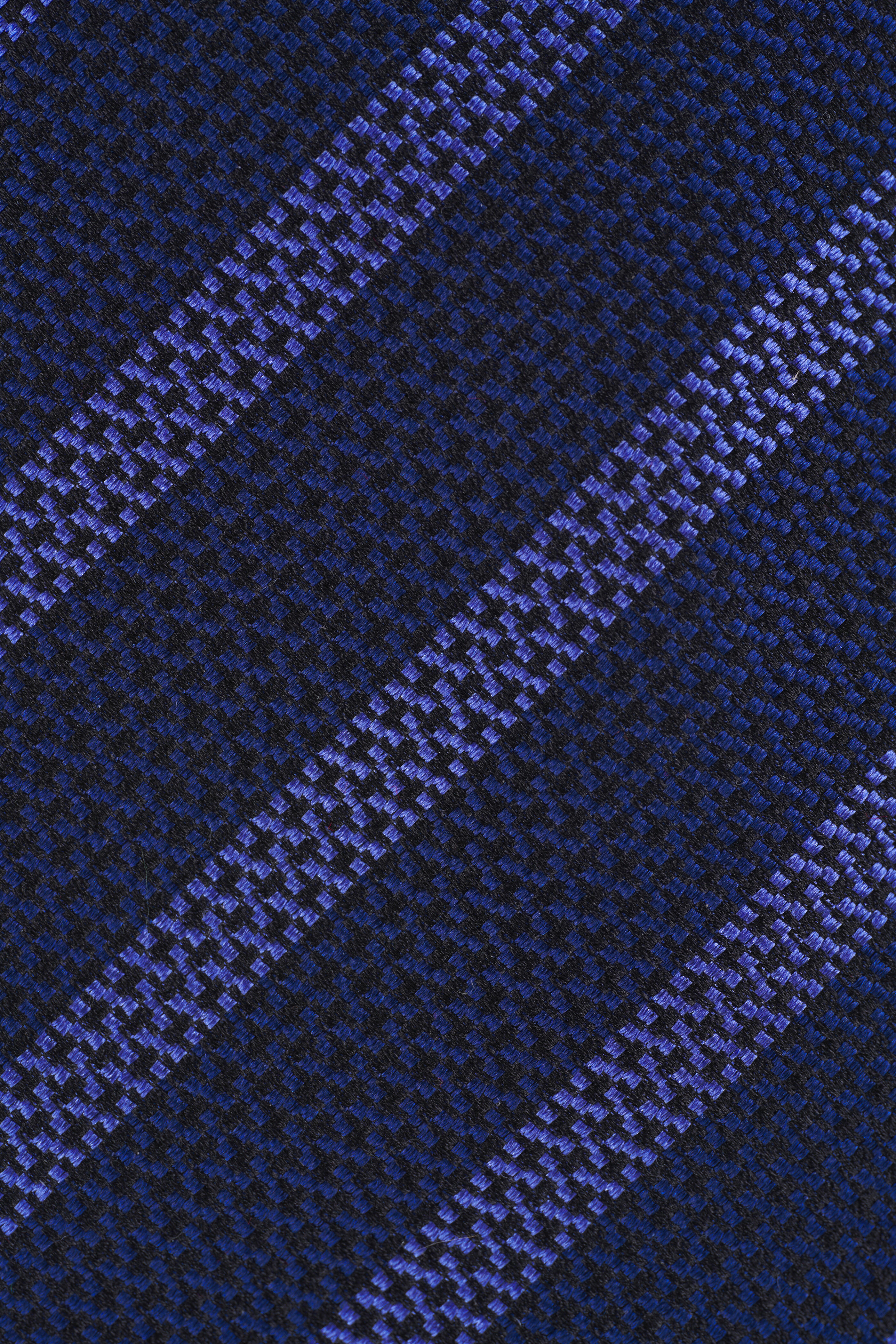 Brunello Cucinelli - Blue & Navy Diagonal Stripe Silk Necktie