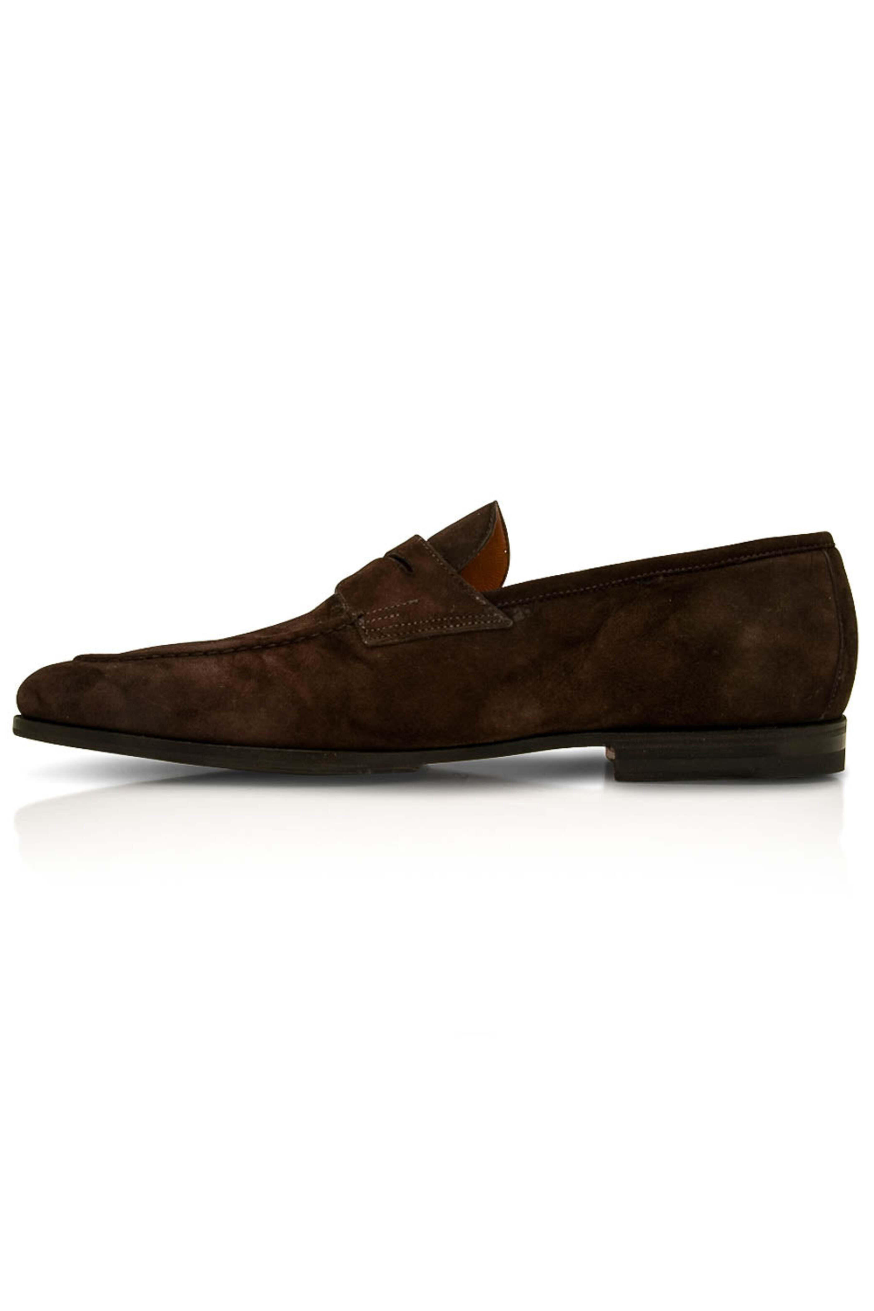Santoni - Brown Suede Jockel Loafer