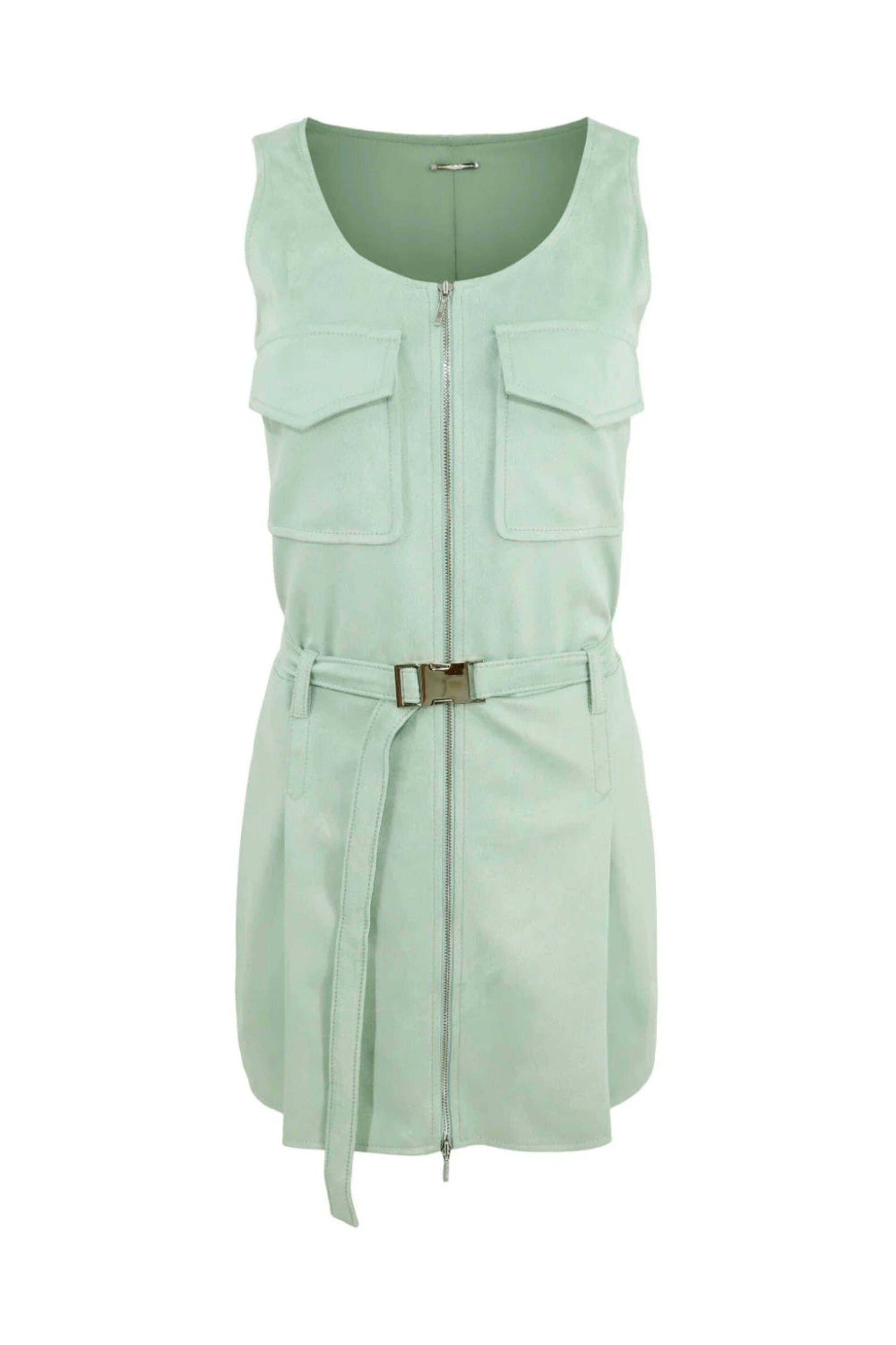 Alexis - Sage Suede Taylee Dress