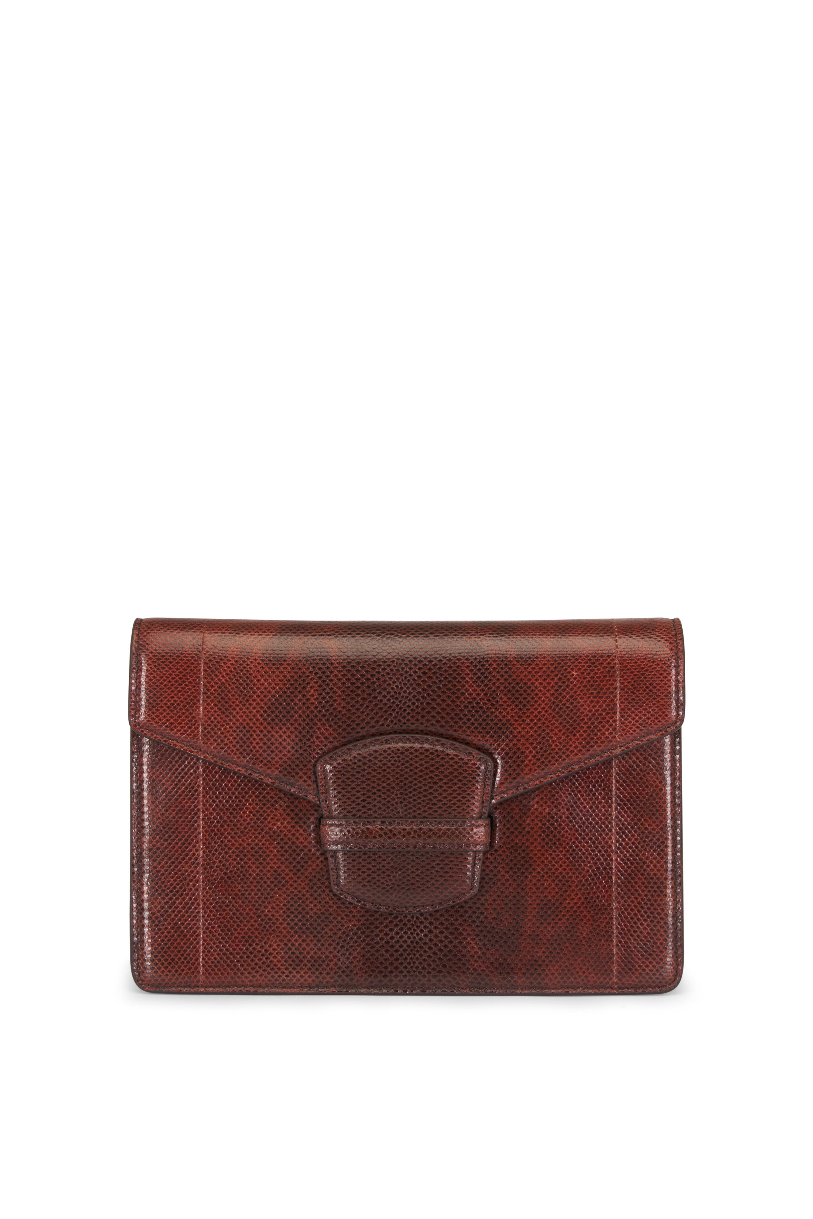 The Row - Burnt Orange Karung Clutch - view 1