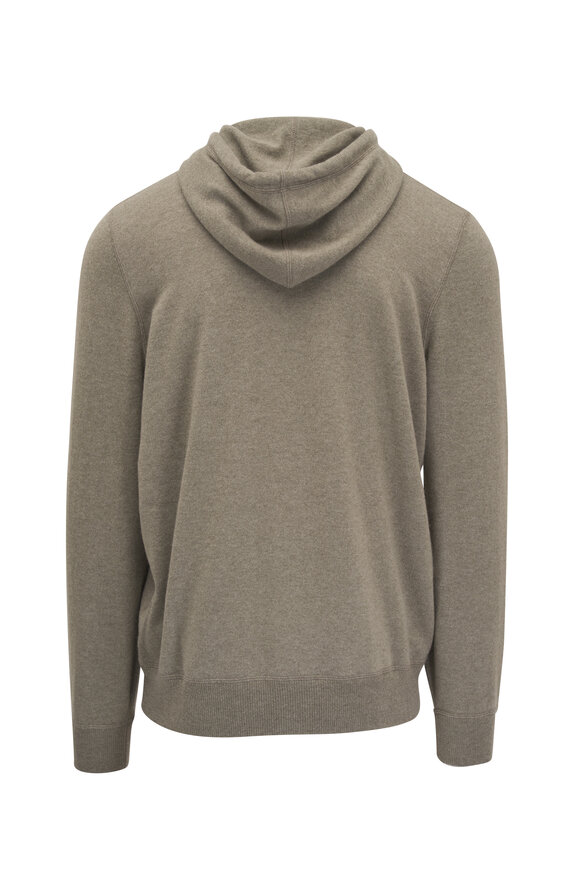 Brunello Cucinelli - Sage Cashmere Zip Hoody