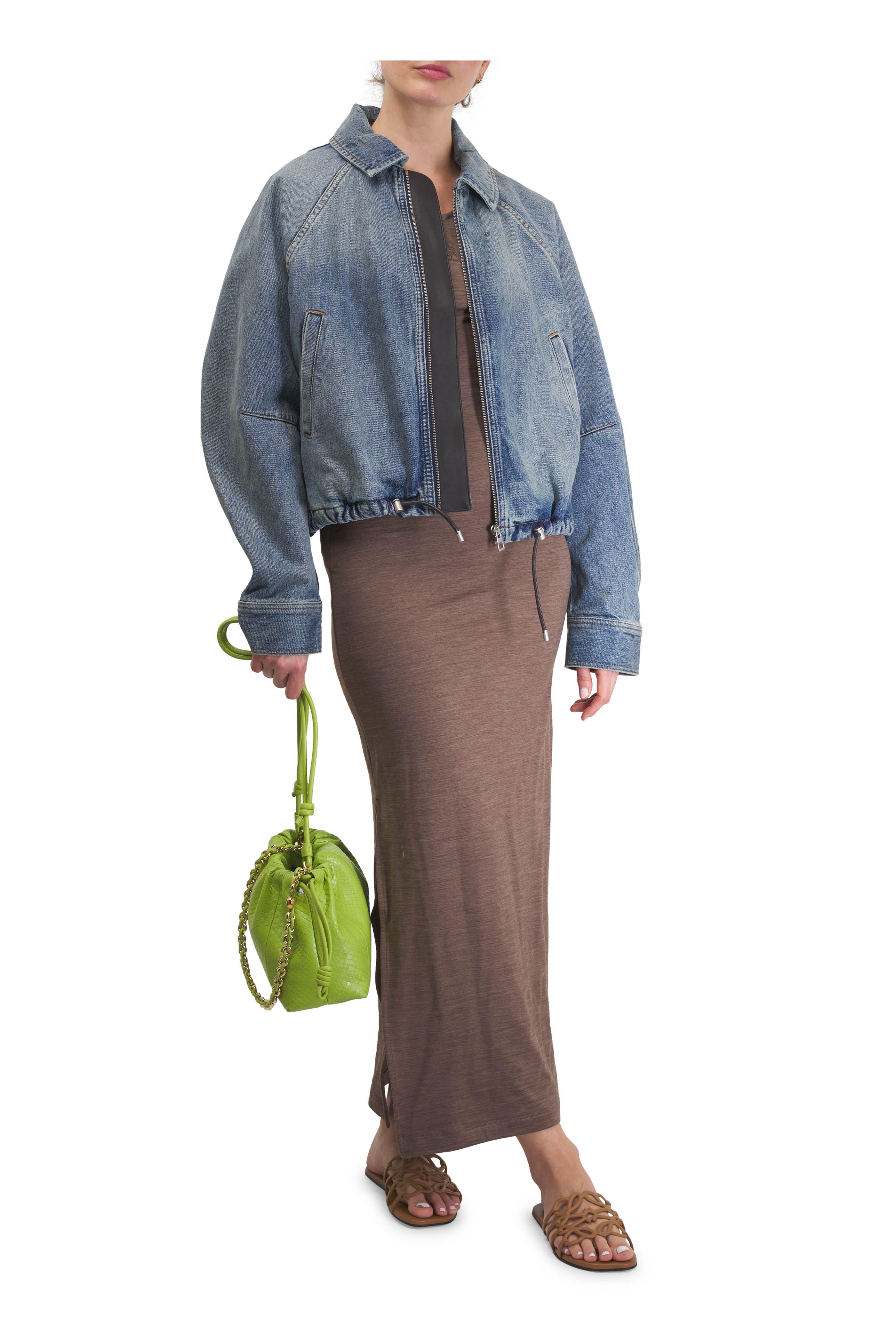 Loewe - Flamenco Green Bean Shoulder Bag