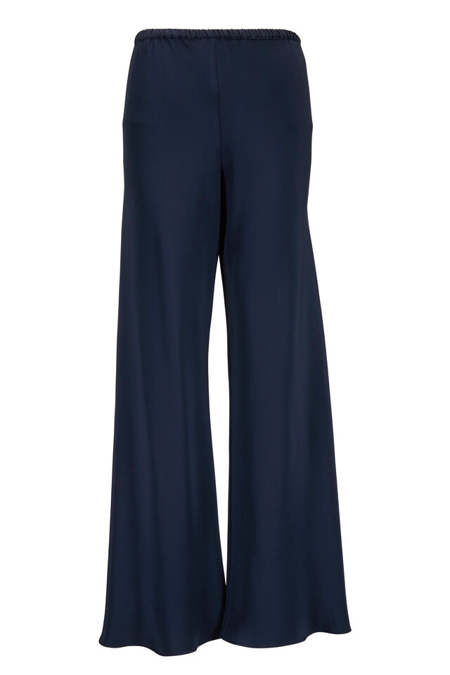 Loewe - Dark Navy Draped Crop Pant | Mitchell Stores