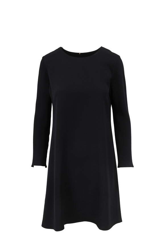 Peter Cohen - Black Long Sleeve Silk Tour Dress 