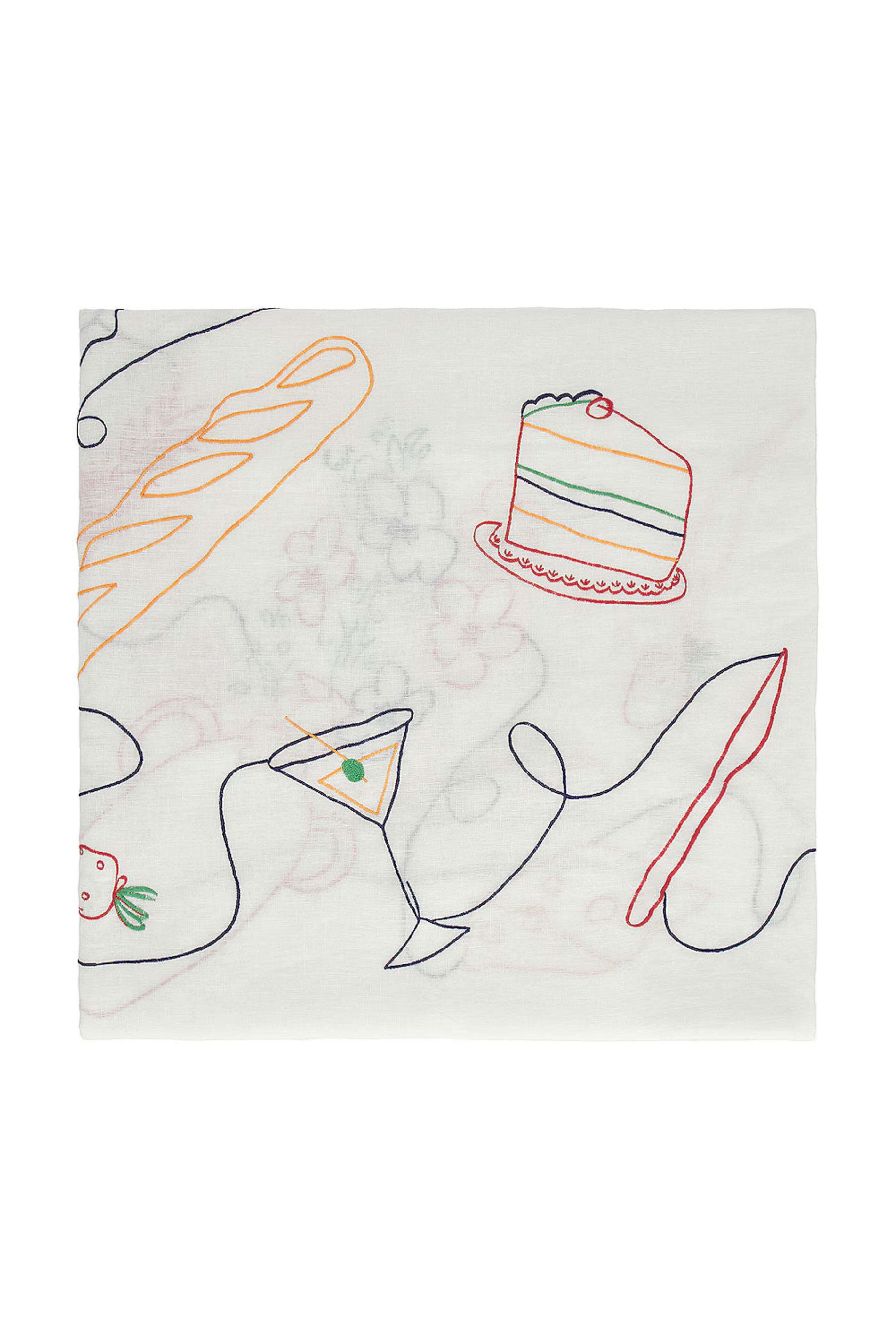 Misette - Fête Linen Embroidered Tablecloth
