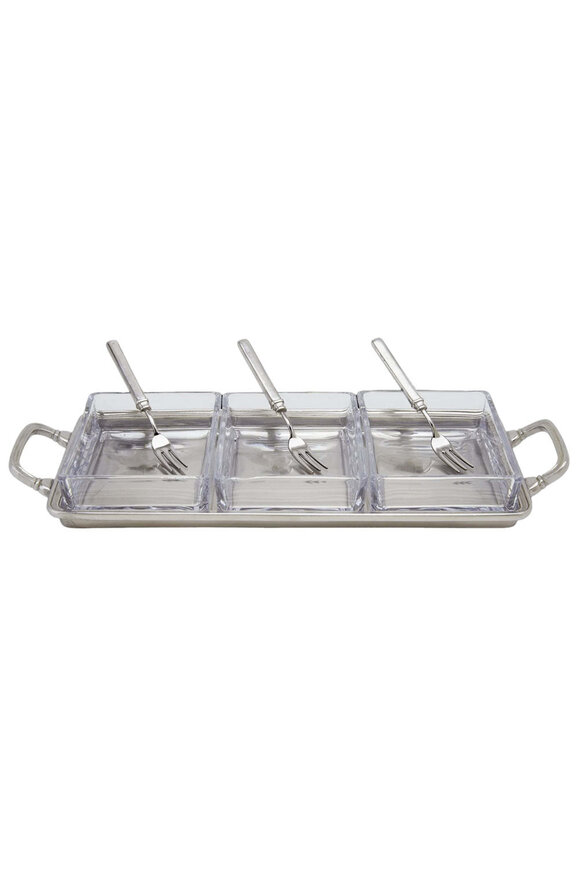 Match Crudite Tray with Cocktail Forks