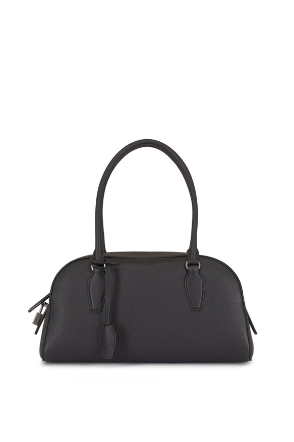 The Row Small E/W India Black Leather Bag - view 1