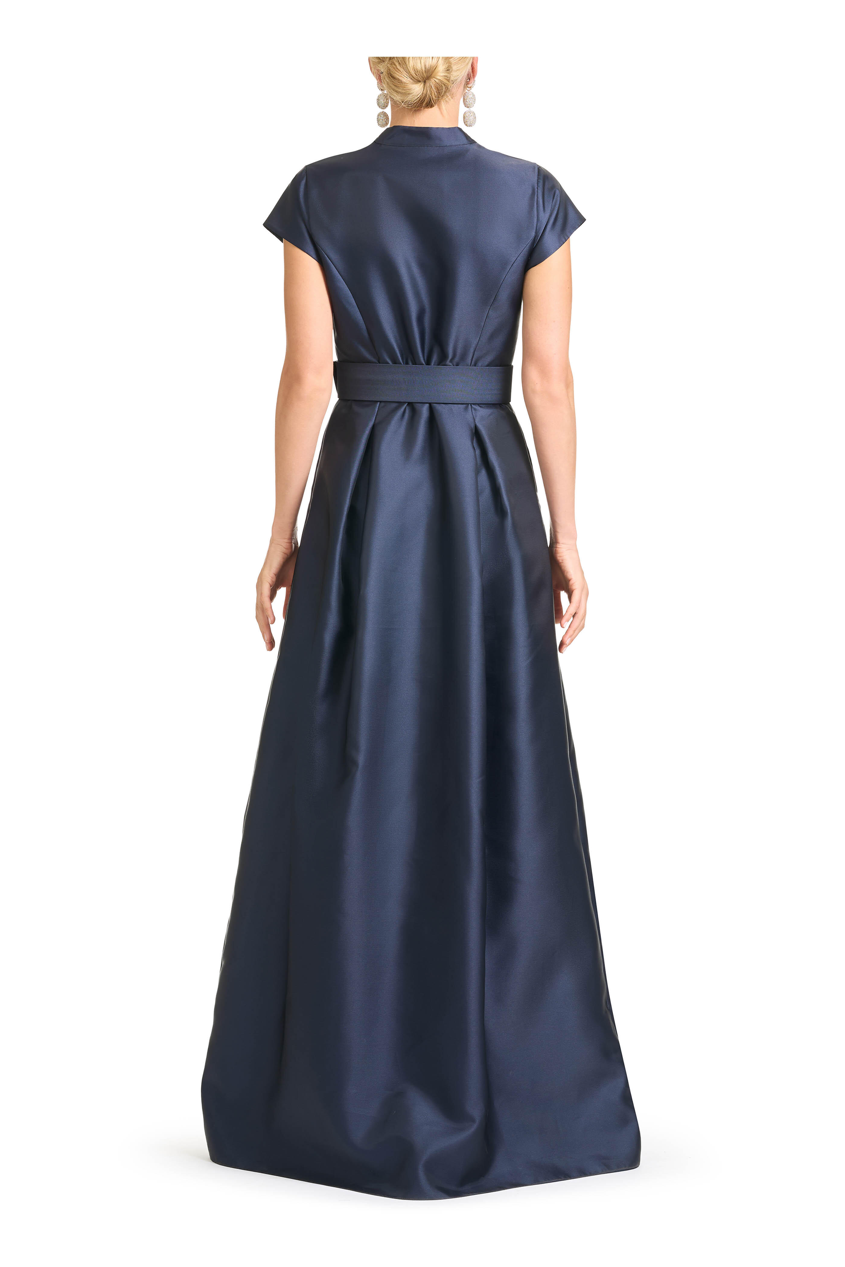 Sachin + Babi - Marta Navy Floral Print Gown