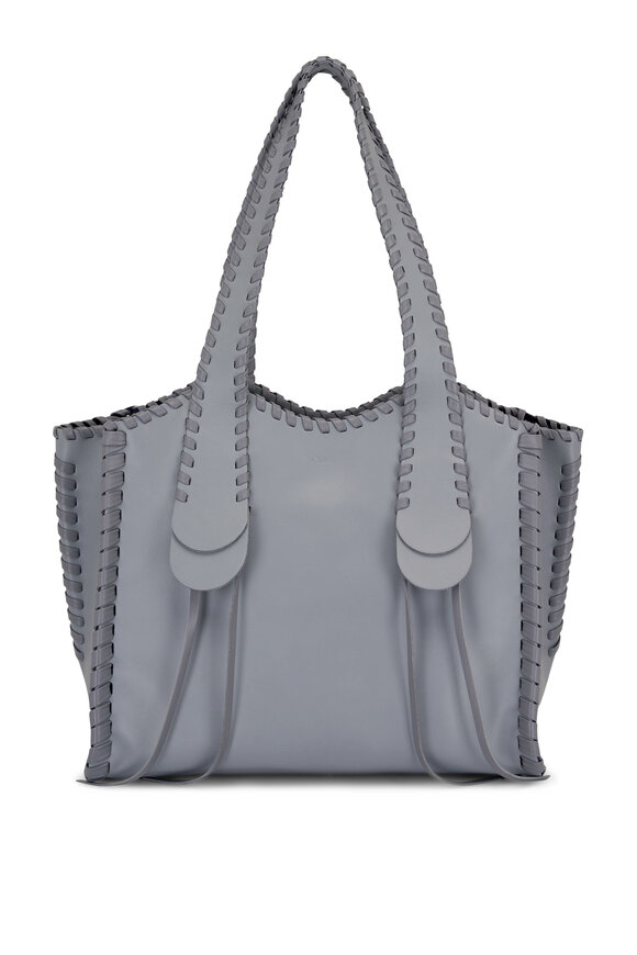 Chloé - Medium Mony Storm Blue Whipstitch Tote 