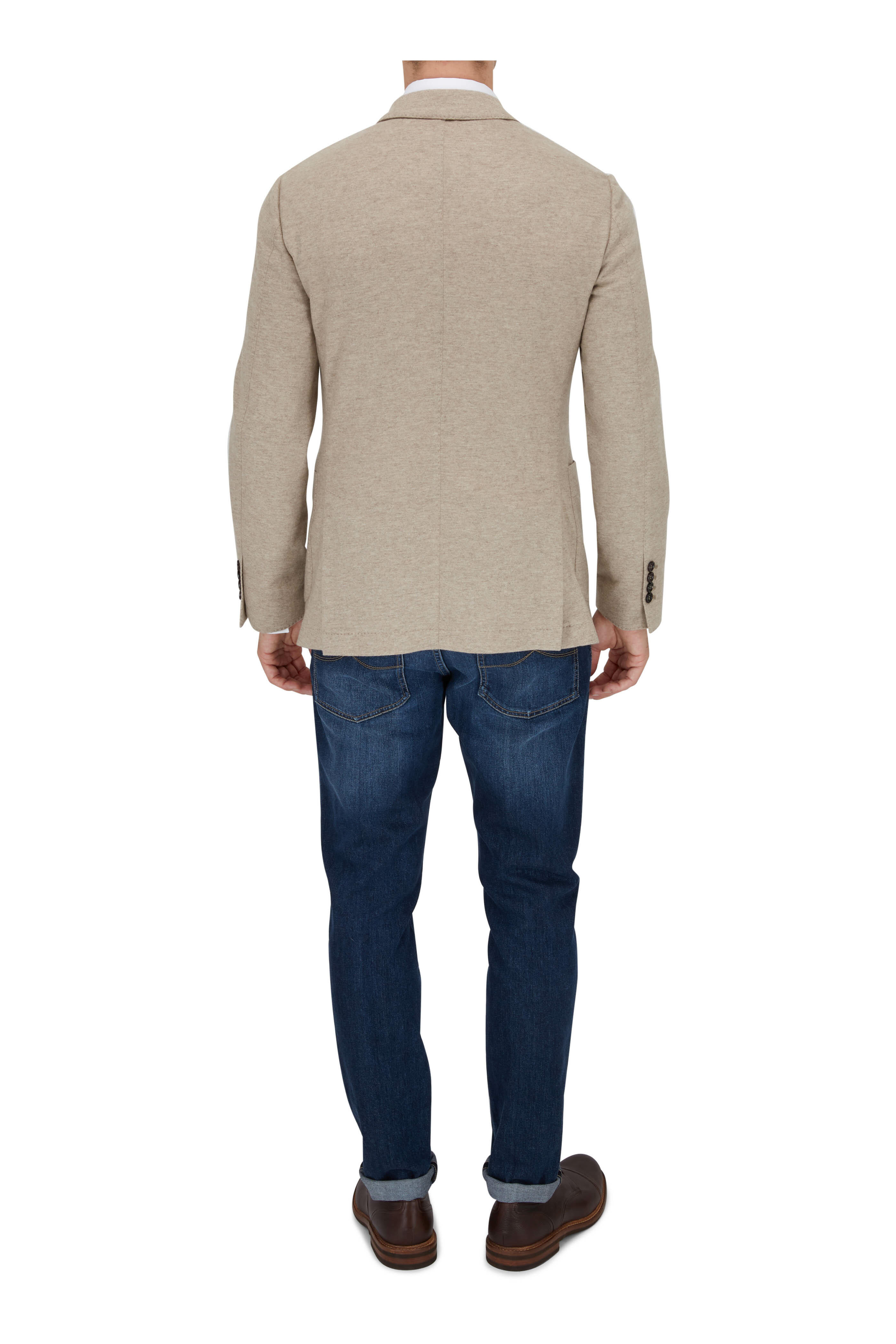 Brunello Cucinelli - Dark Brown Deerskin Cap Toe Derby Loafer