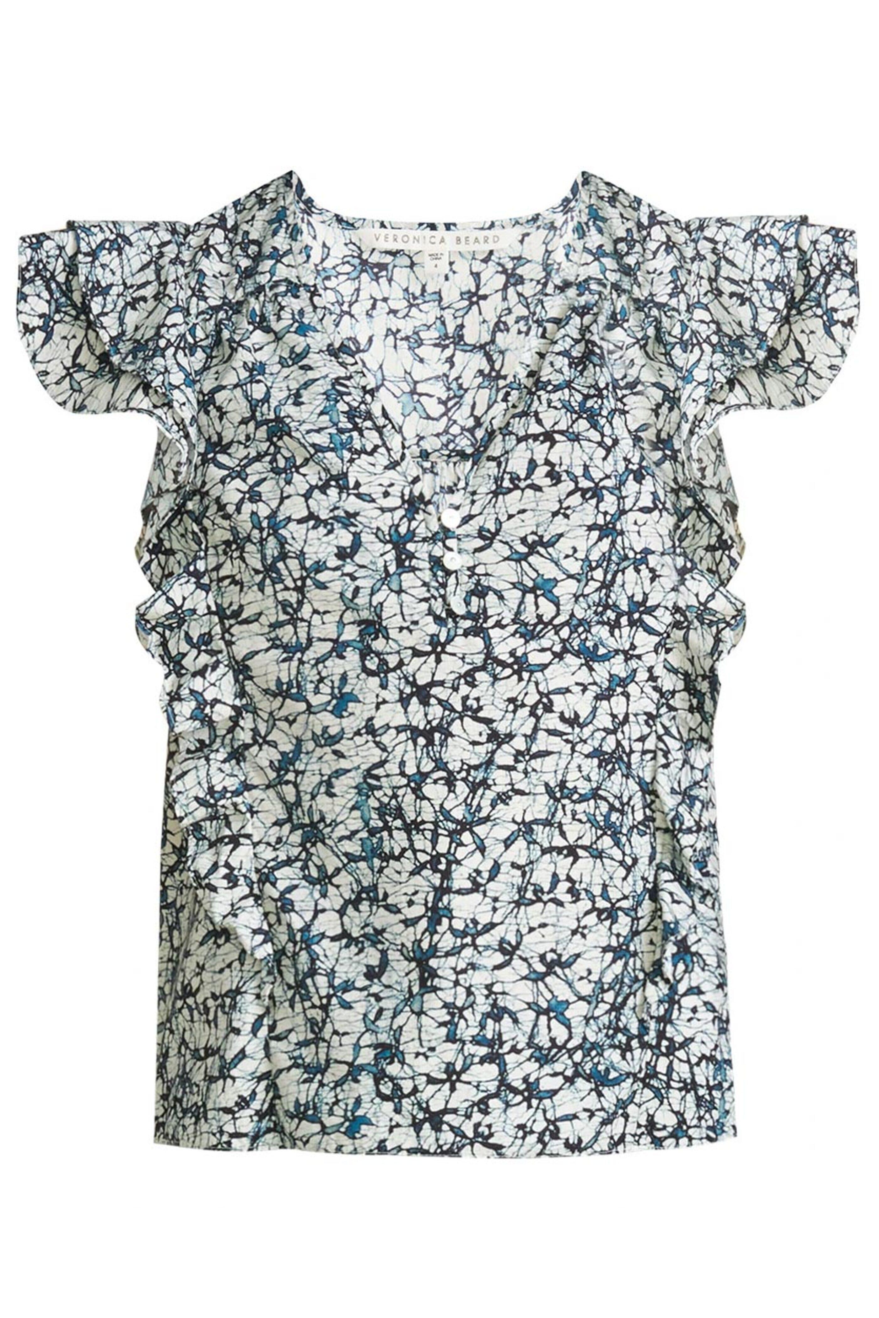 Veronica Beard - Off White and Navy Joi Top