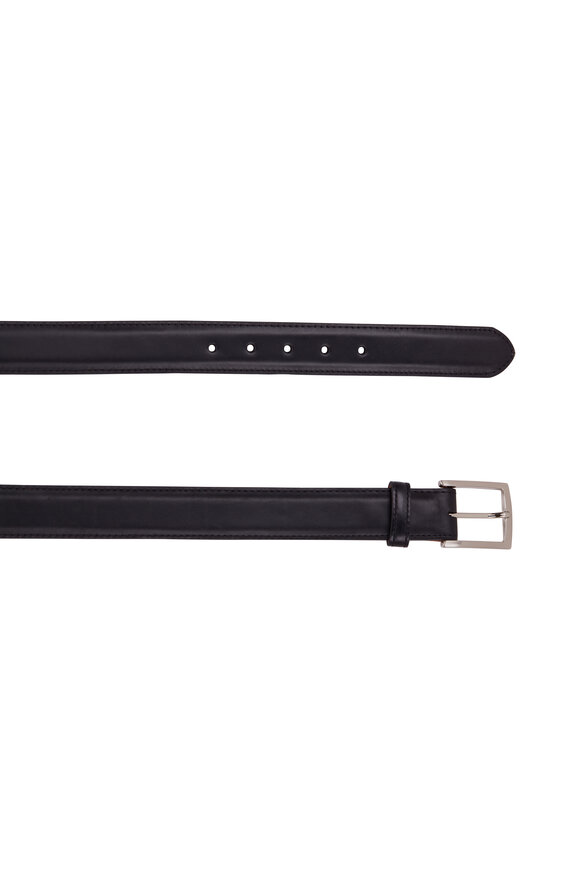 W Kleinberg - Black Leather Belt