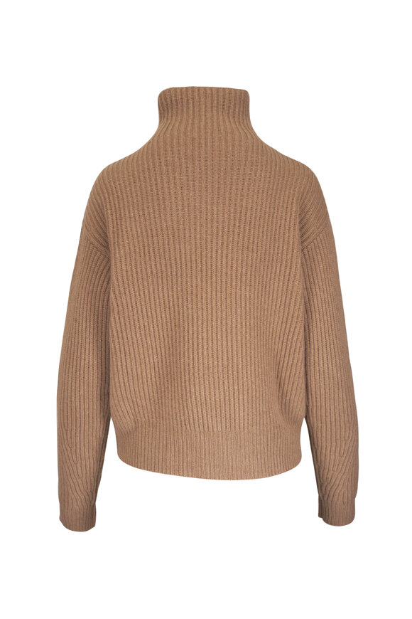 Le Kasha Verbier Camel Cashmere High Neck Sweater - view 3