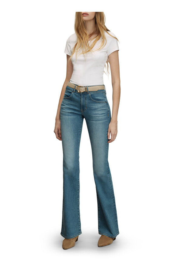 Veronica Beard Beverly Bandit Dust Mid-Rise Skinny Flare Jean - view 2