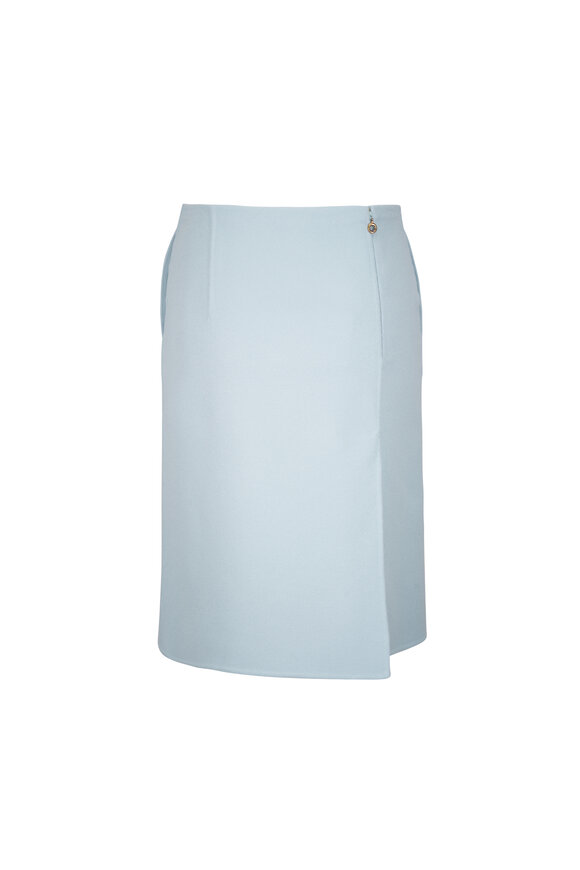 Loro Piana - Lexi Mint Double-Faced Cashmere Skirt