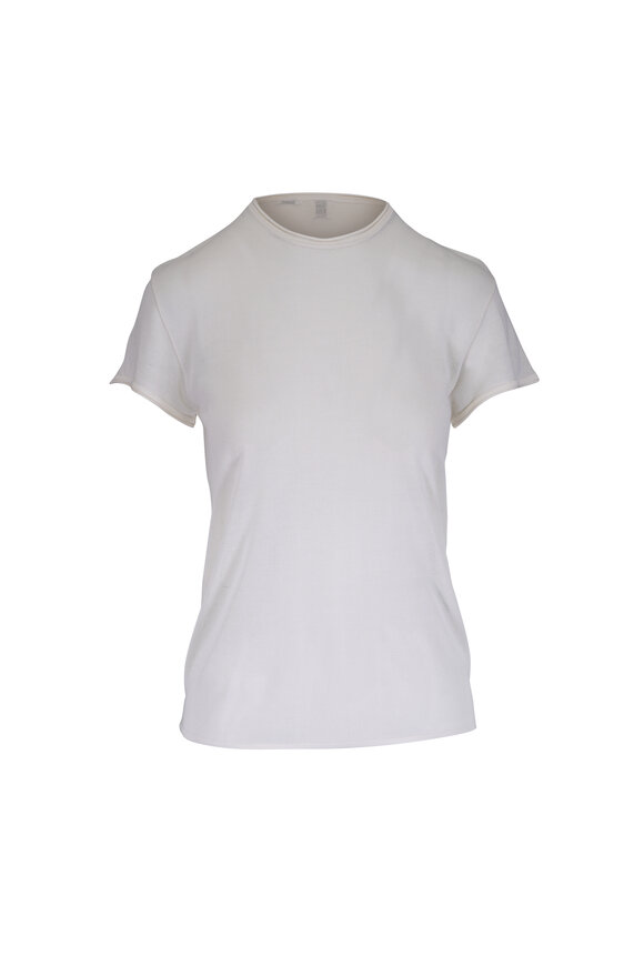 Tシャツ・カットソー Toteme Lyocell blend knit t-shirt Lyocell blend knit t-shirt - Toteme - Women | Luisaviaroma