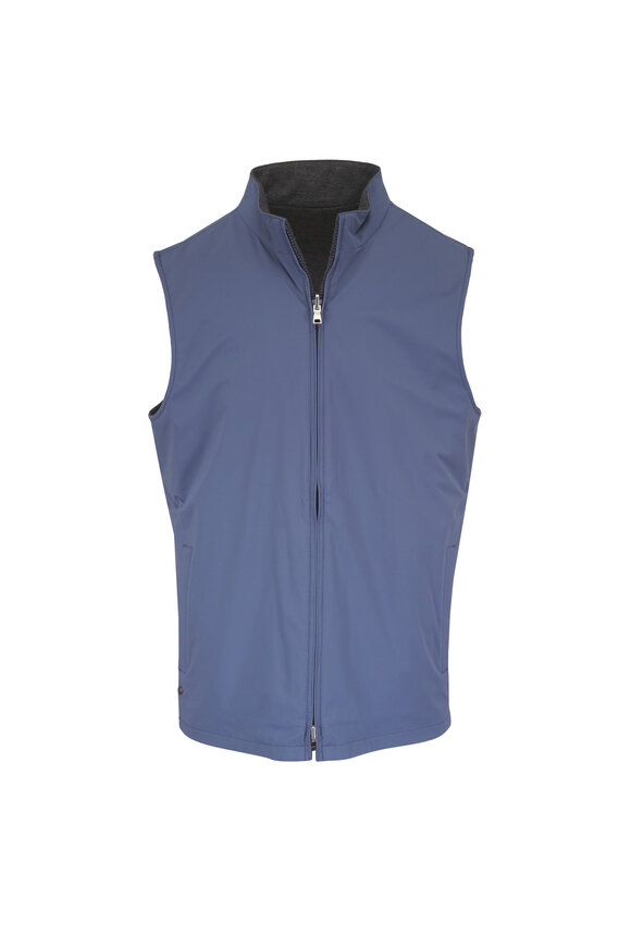 Peter Millar Crown Crafted Ryder Reversible Blue Vest - view 1