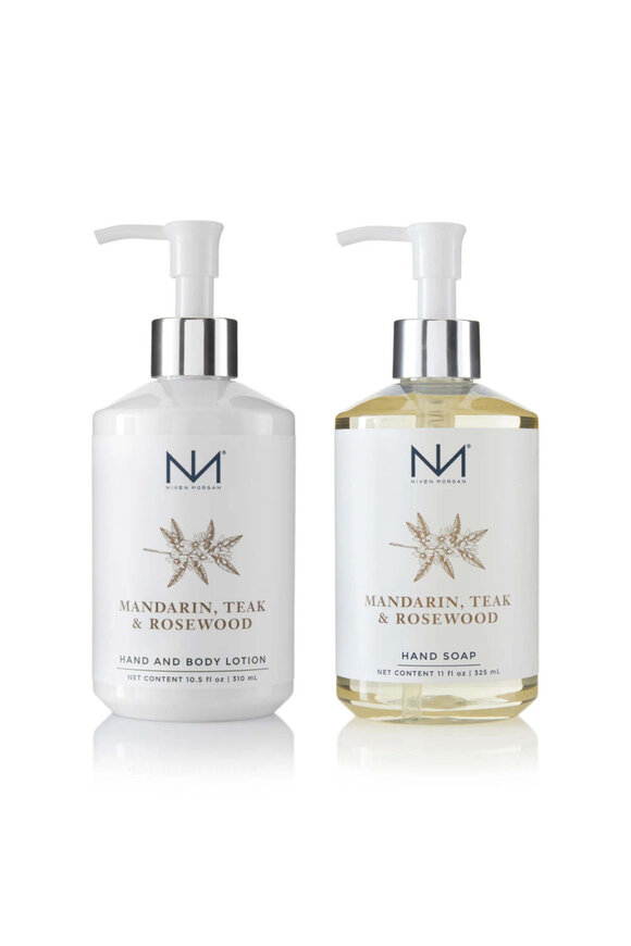 Niven Morgan Mandarin, Teak & Rosewood Soap & Lotion Set - view 1