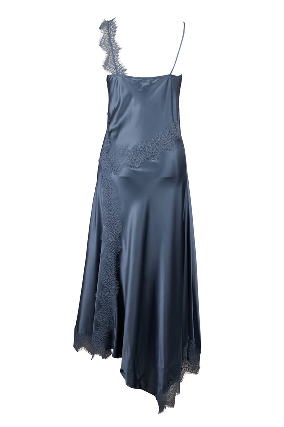 Veronica Beard Vernon Steel Blue Lace Maxi Dress - view 6