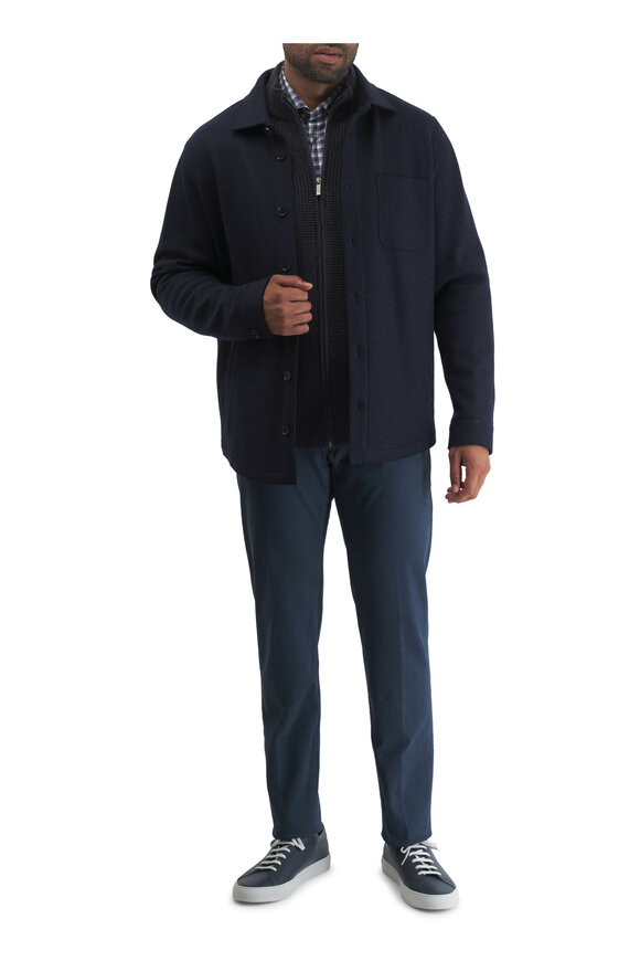 Marco Pescarolo - Navy Brush Twill Five Pocket Pant