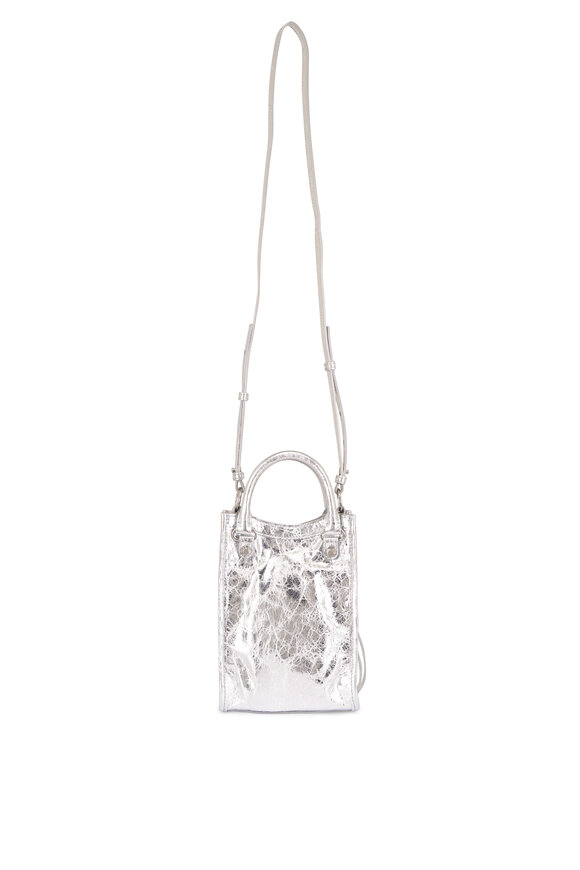 Balenciaga Le City Tote Silver Phone Holder Crossbody - view 4