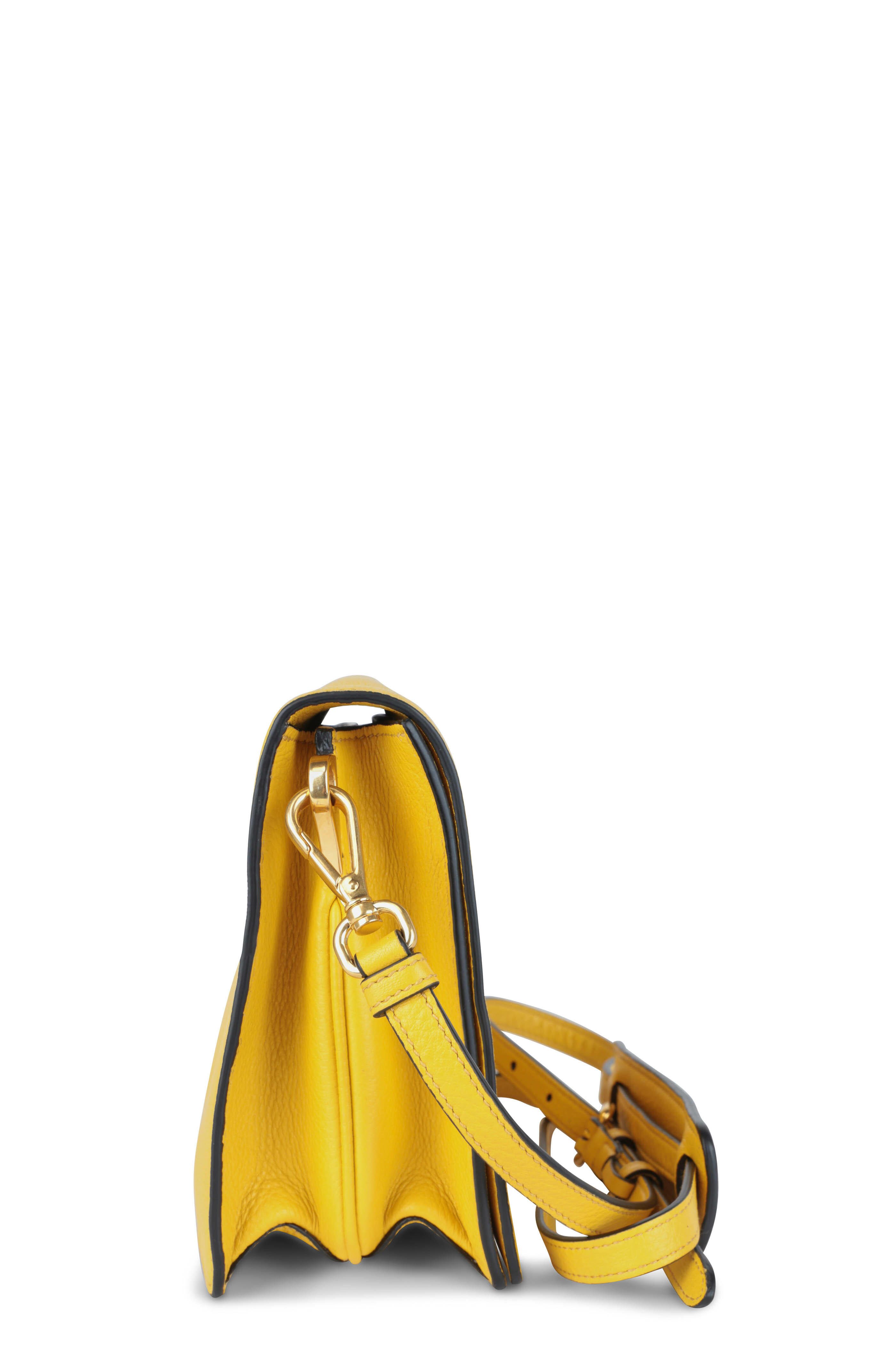 Prada - Yellow Leather Crossbody Bag
