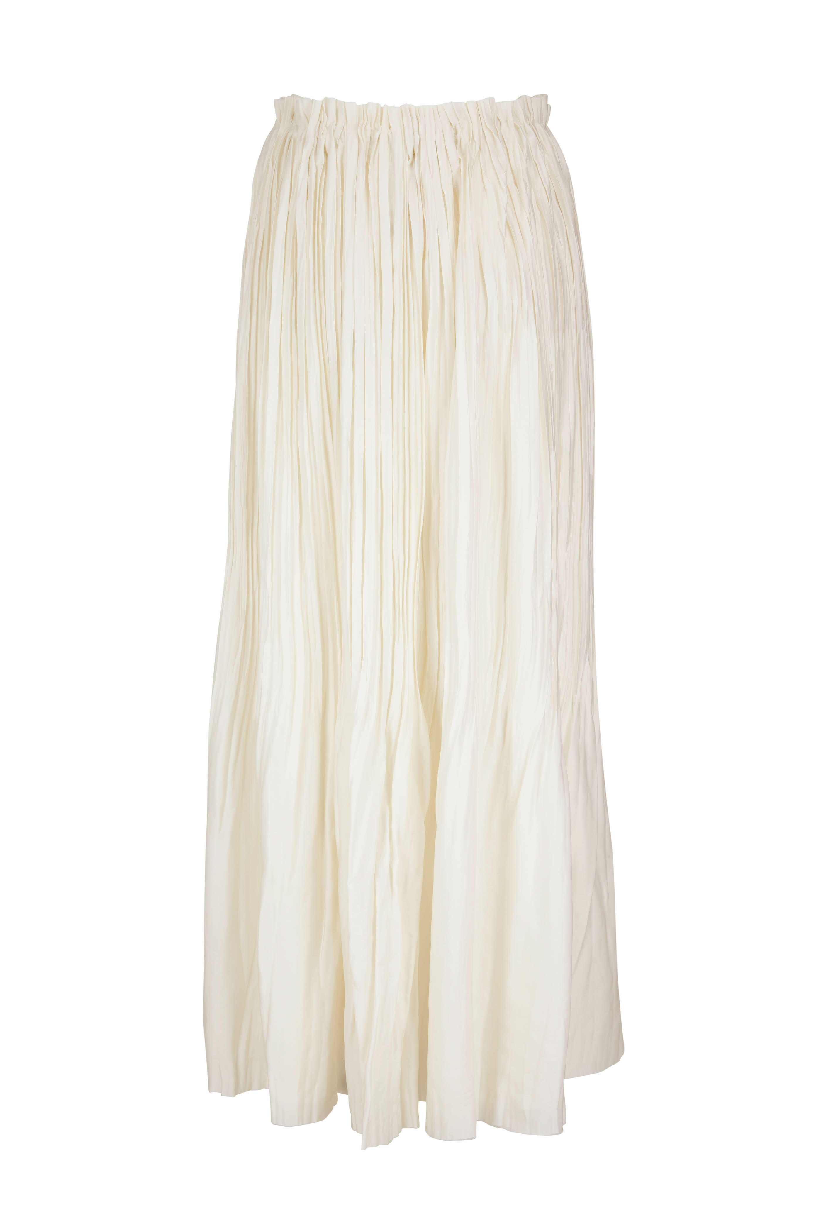 Khaite - Cersi Ivory Skirt | Mitchell Stores