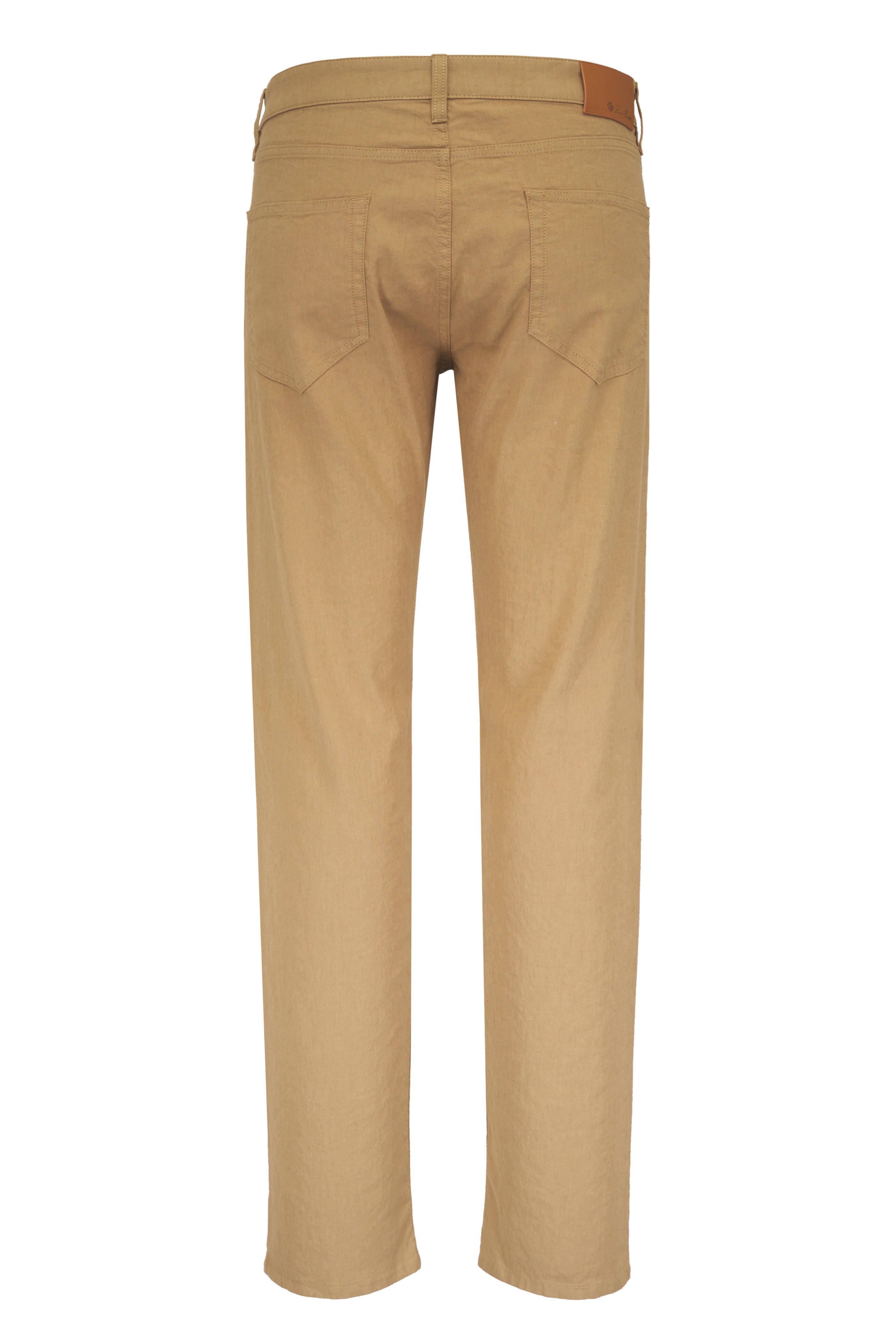 Loro Piana - Quarona Tan Cotton Five Pocket Pant - view 2