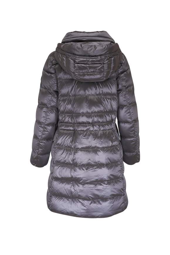 Bogner - Lynn-D Gray Knee Length Down Puffer Coat 