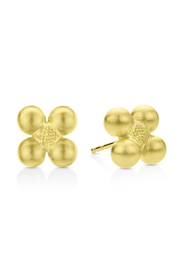 Paul Morelli Gold Sequence Stud Earrings - view 1