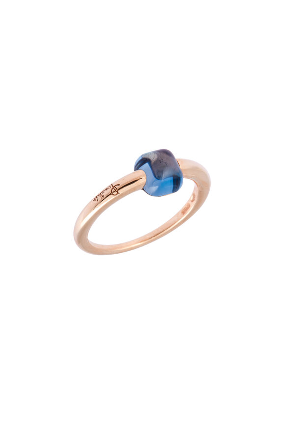 Pomellato - Rose Gold Blue Topaz Ring
