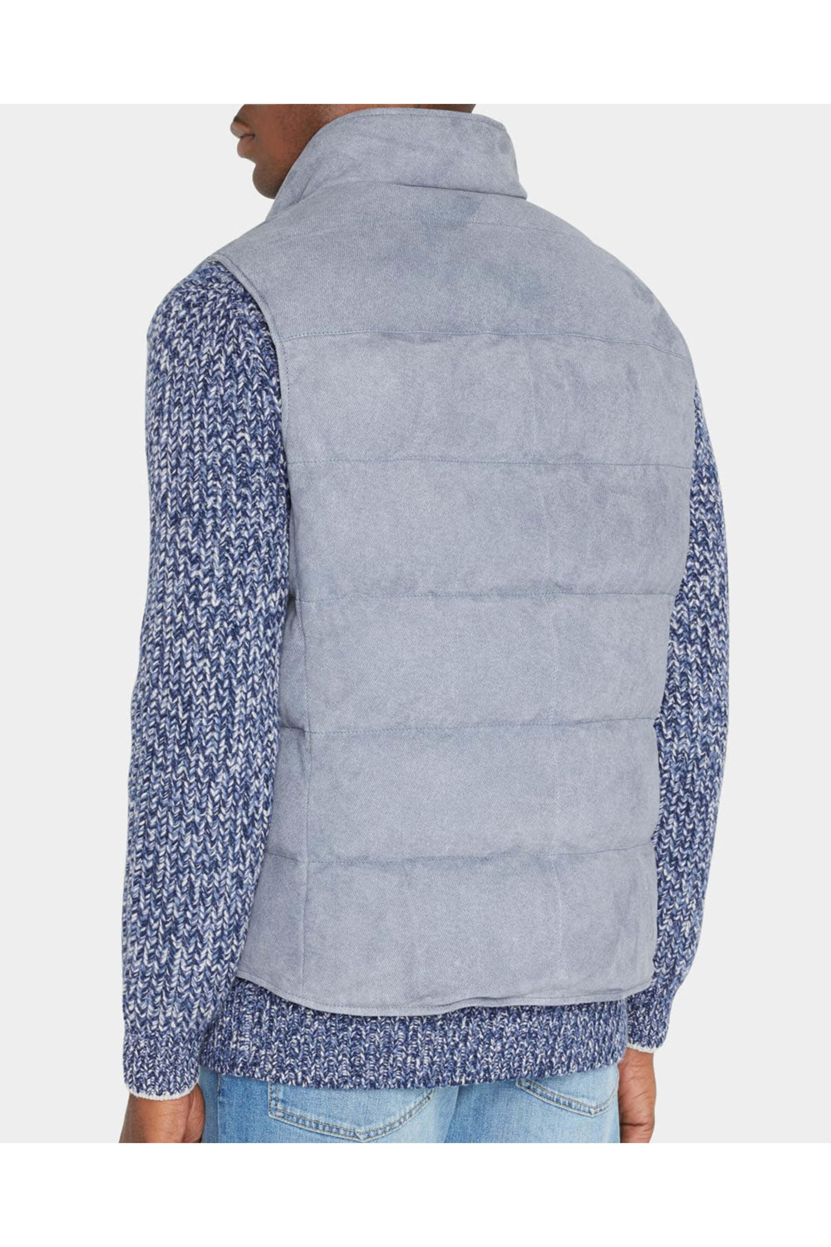 Brunello Cucinelli - Ocean Blue Textured Suede Vest