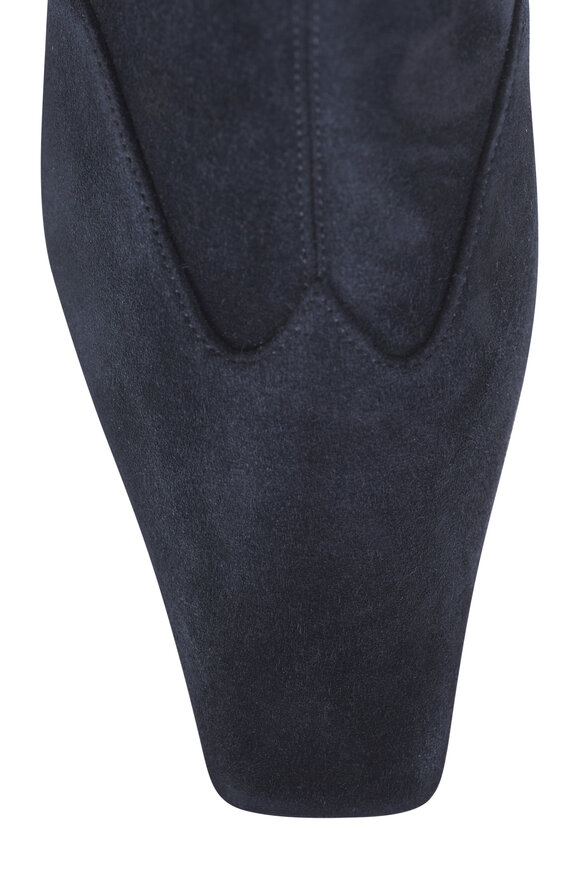 Khaite Nevada Midnight Stretch Suede Boot, 40mm - view 4