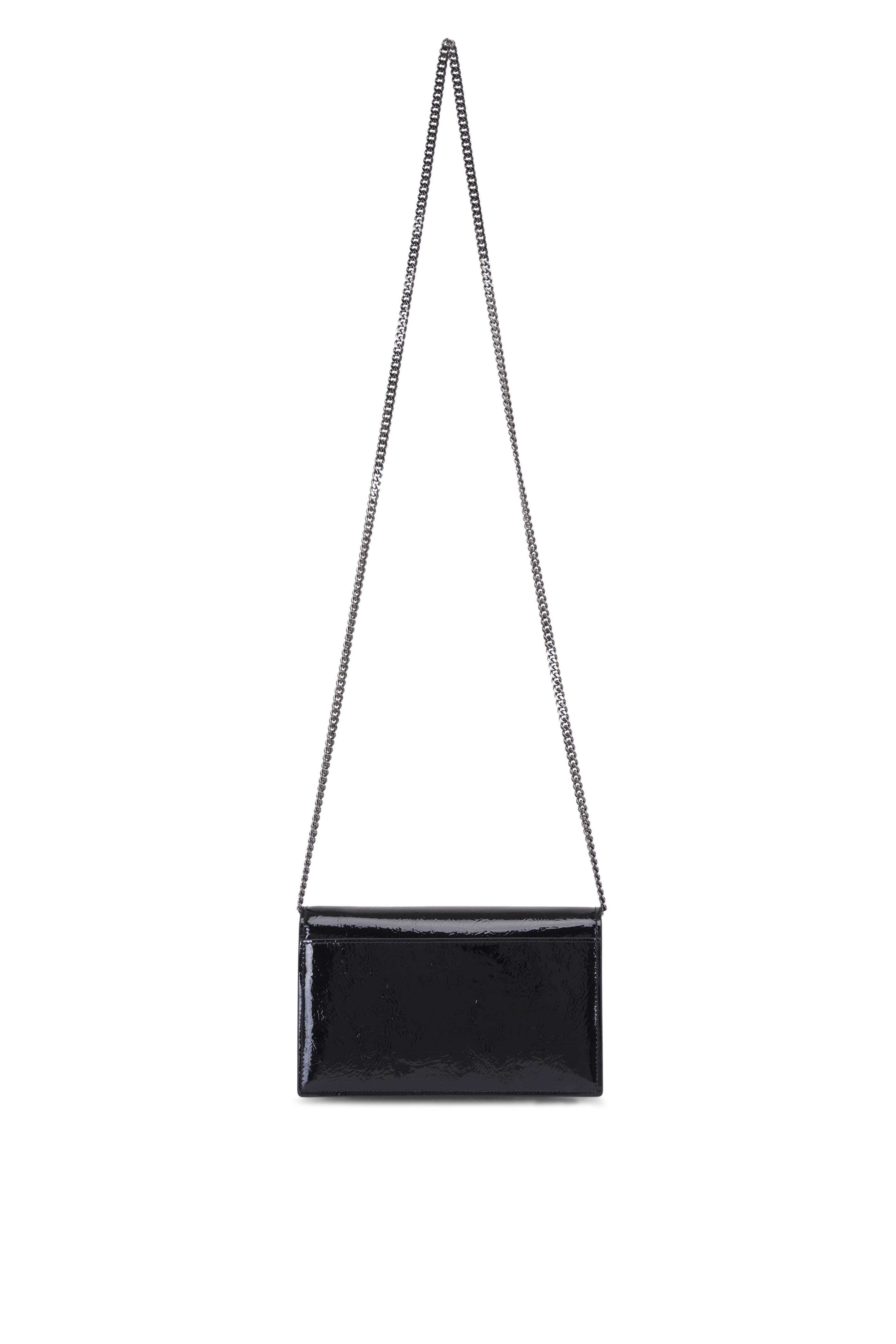 Akris - Anouk Black Patent Leather Envelope Clutch