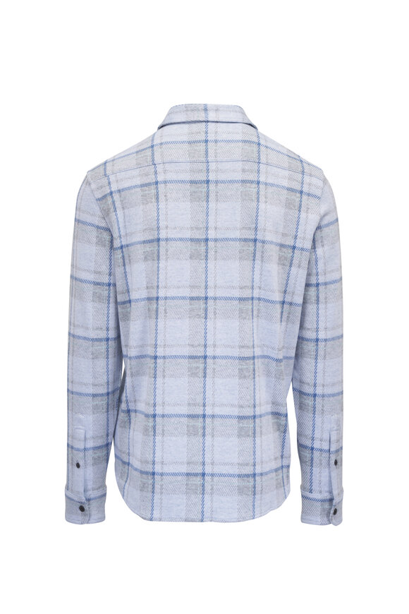 Faherty Brand Legend™ Maine Sky Plaid Sweater Shirt - view 2