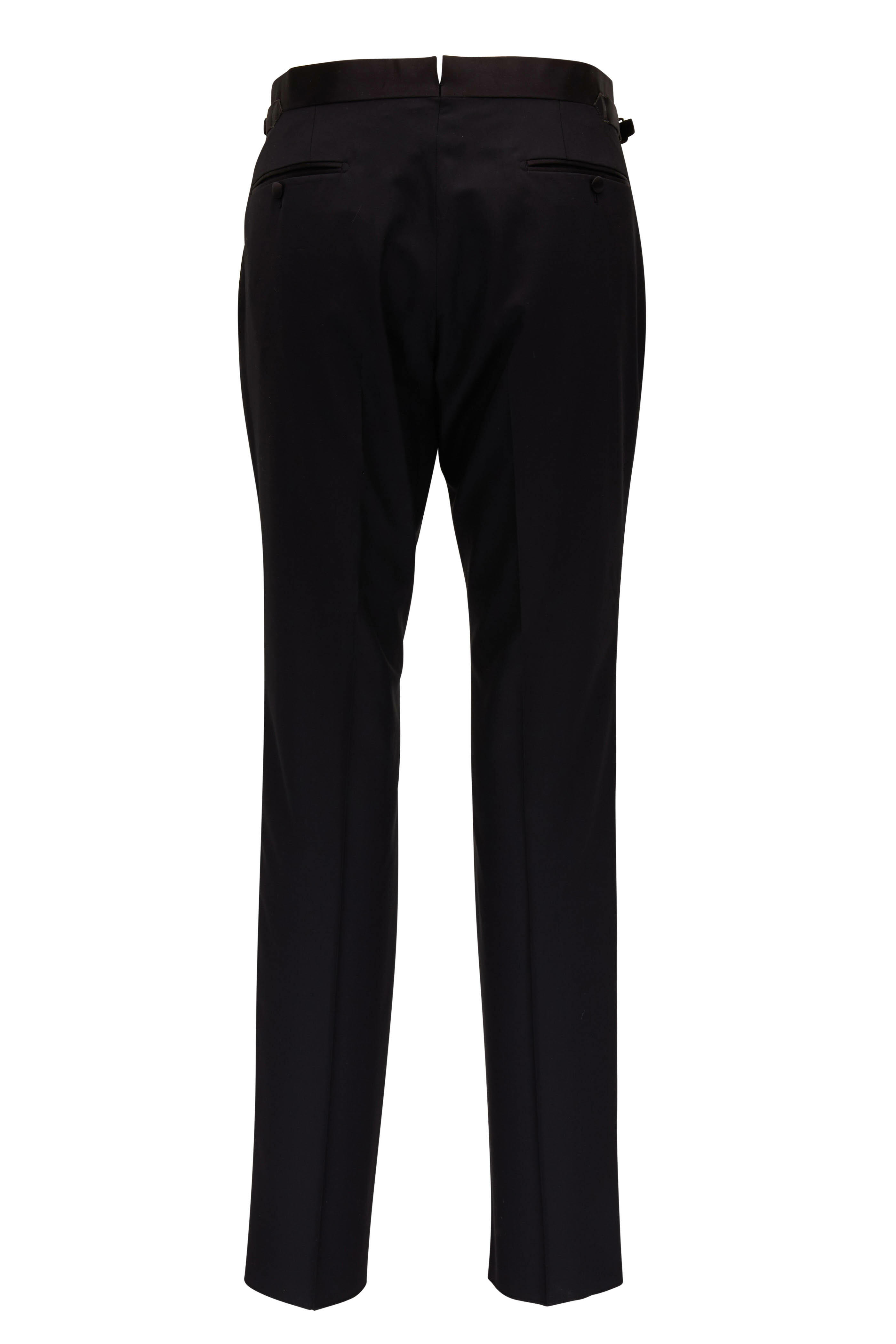 Tom Ford - Black Evening Wool Trousers | Mitchell Stores