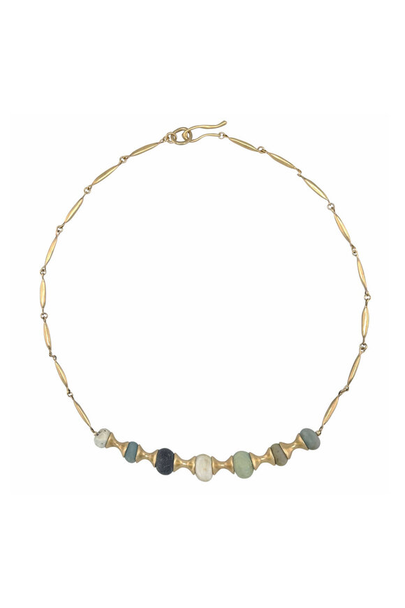 Julie Cohn Design Asawa Bronze Amazonite Necklace - view 1