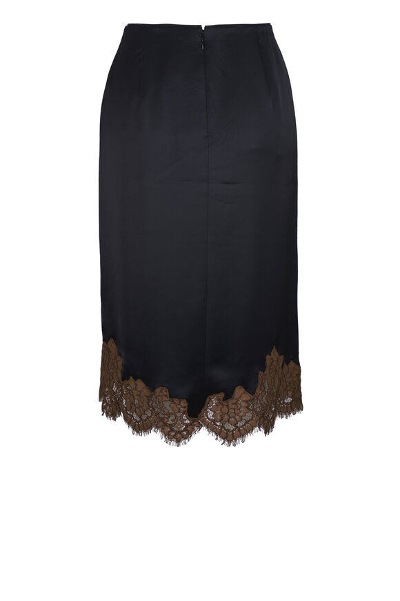 Dorothee Schumacher Shiny Statement Black Lace Embellished Skirt - view 2