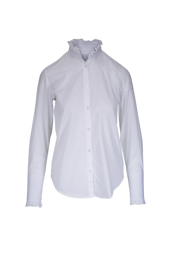 Nili Lotan Elio White Cotton Blouse - view 1