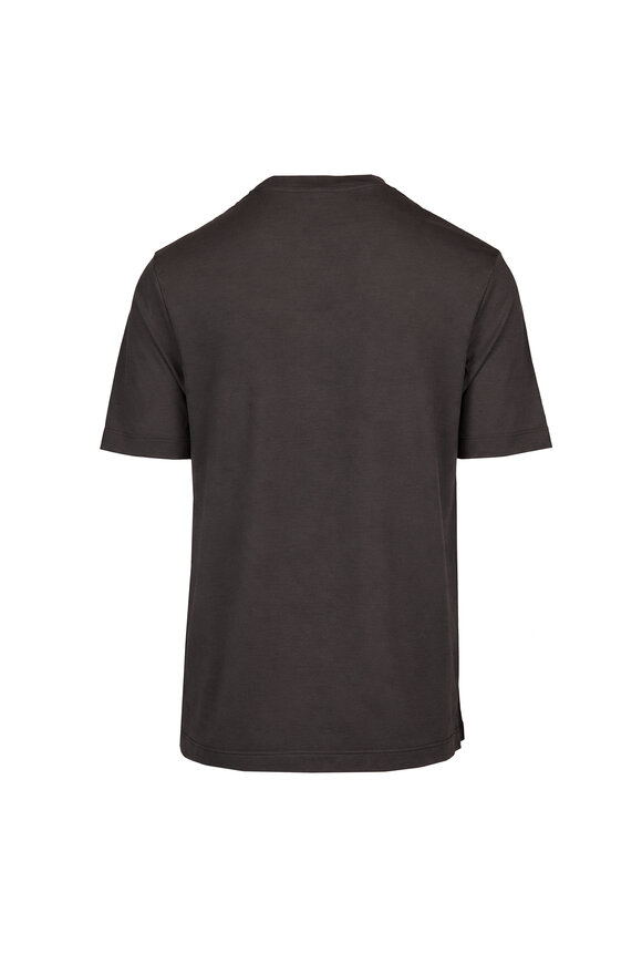 Marco Pescarolo Graphite Jersey Wool T-Shirt - view 2