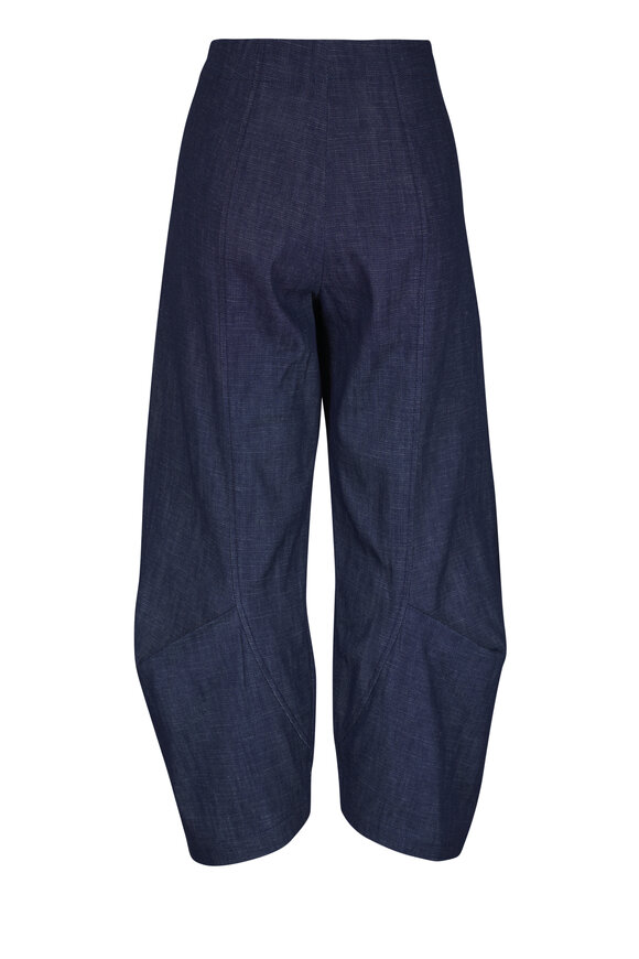 Zero + Maria Cornejo Beetle Indigo Eco Denim Barrel Leg Culotte - view 2