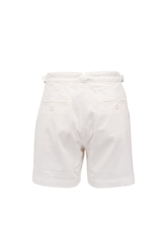 Orlebar Brown Bulldog White Cotton Slim Fit Shorts - view 3