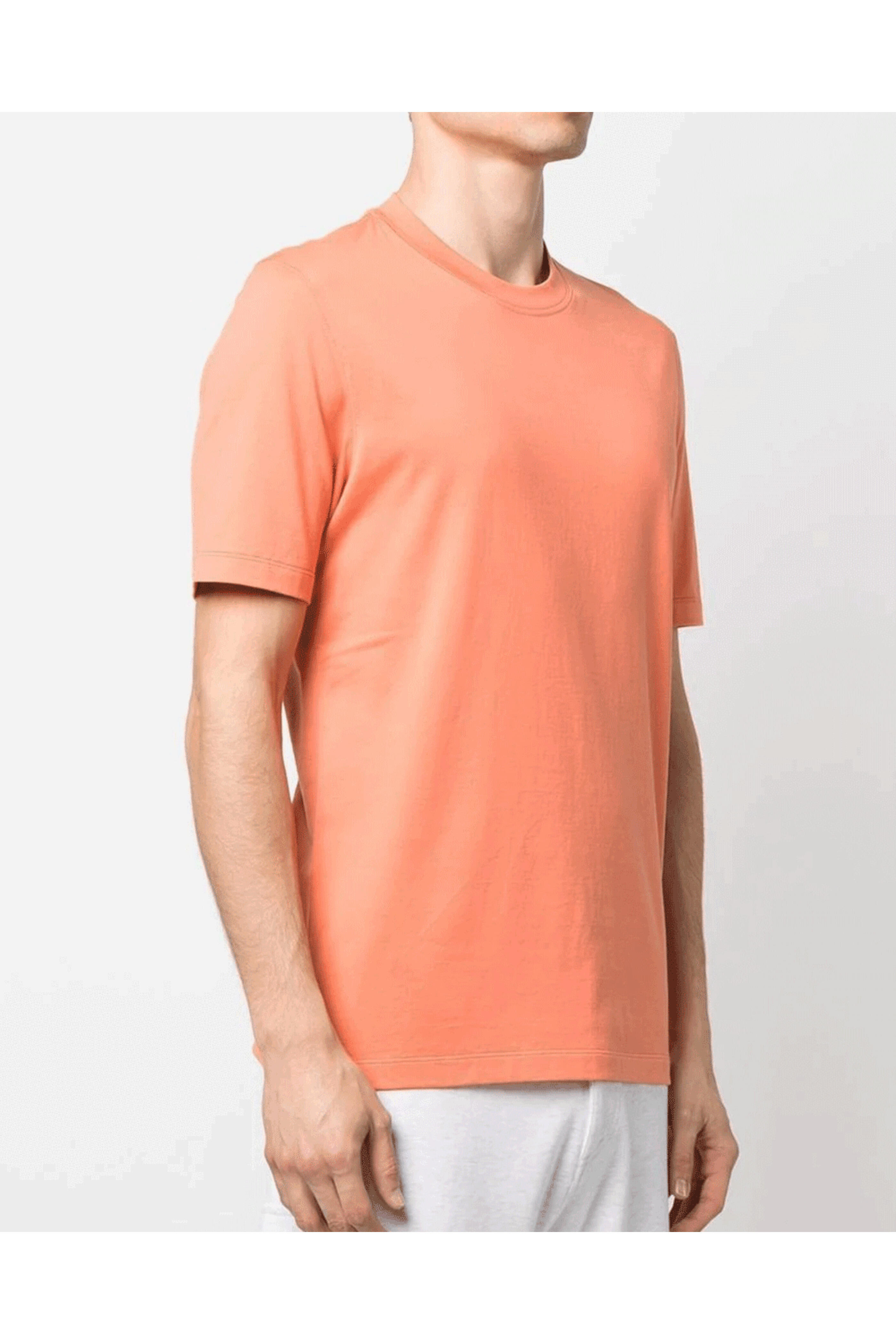 Brunello Cucinelli - Orange Cotton T-Shirt