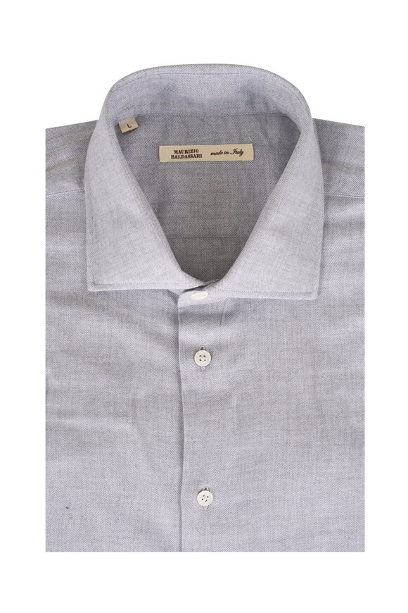 Maurizio Baldassari Santini Light Gray Sport Shirt - view 1