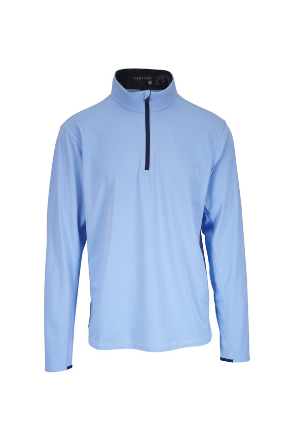 Greyson Tate Wolf Blue Quarter Zip Pullover
