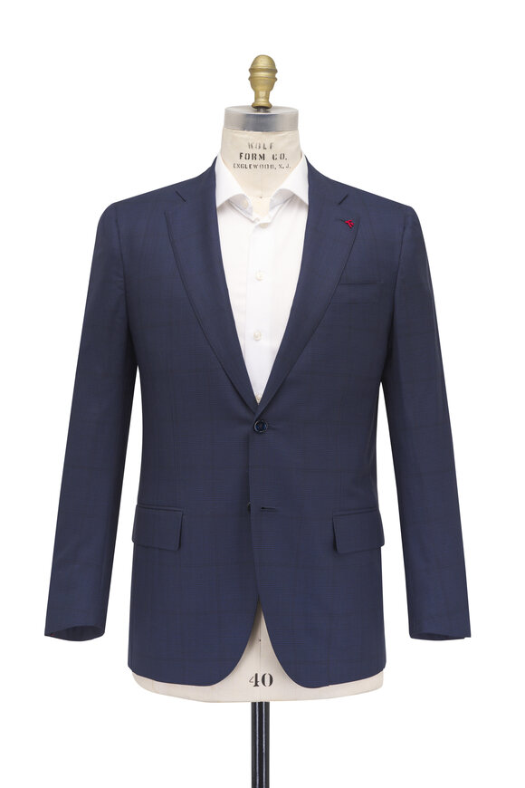 シーアイランドコットンCesare Attolini スミズーラネイビー Cesare Attolini - Navy Sea Island Cotton Suit | Mitchell Stores