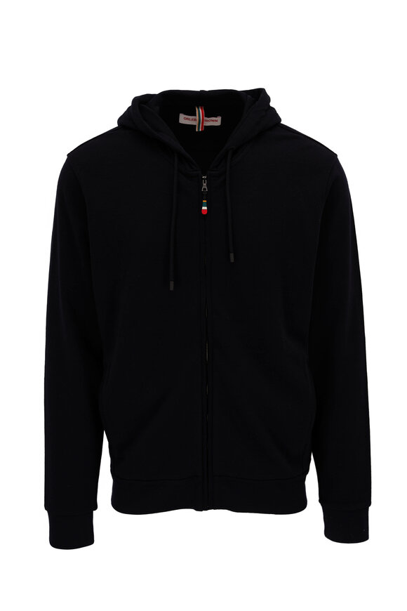 Orlebar Brown - Mathers Night Iris Wool Zip Hoodie